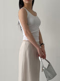 Ribbed sleeveless top