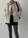 Jacqueline Round Overfit Fur Jacket