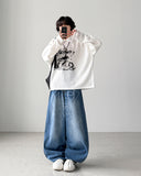 Kuma Lettering Balloon Denim