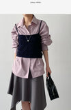 Garlic Punched Knit Bustier