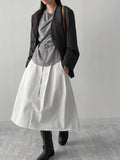 Cowl Belted Loose-Fit Blouse