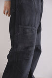 Loom biker cotton pants
