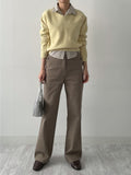 Record Semi Bootcut Cotton Pants