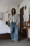 Daily shirring middle boots