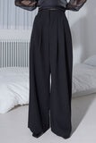 double waist pintuck slacks