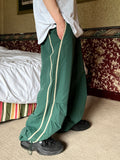Nylon Track String Pants