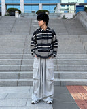 Multiple Stripe Hoodie