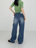 [summer] Pave Bijou Long Wide Denim
