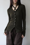 Jenne off-strap cardigan