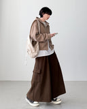 Mel Corduroy Crop Cargo Pants