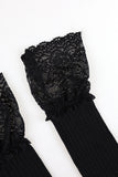 Hhigh-teen lace knee socks