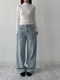 Dot Wave Turtleneck T-Shirt