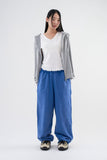 Cut-off washed sweatpants