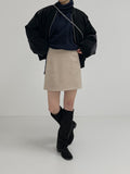 Hair Wool Mini Skirt