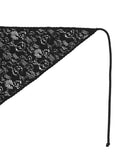 Hair line knit scarf