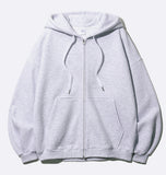 Pile Overfit Two-Way Hood Zip-Up