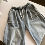 Adjust Banding Denim Pants