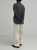 Turtleneck Overfit Brushed Sweatshirt