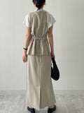 Momento Linen Long Skirt