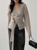611 A-line Long Denim Skirt