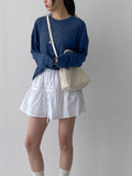 [Pants Lining] Lace Flare Mini Skirt
