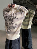 Blurry Spray Hood Knit