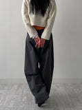 Varnish Cotton Wide Pants