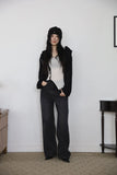 Hood Boucle Two-Way Zip-Up