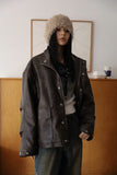 Fluffy fur shawl beanie