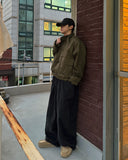 Claph Belt Crop Bomber Jacket