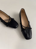 Cross-banding Mary Jane flat shoes