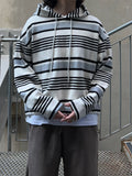 Multi Stripe String Hood