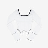 Ellen cut color matching t-shirt