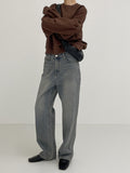 Tin Vintage Semi-Wide Denim Pants