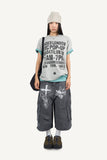 Pop-up vintage print T-shirt