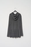 (W) Ala Frill Hooded Top