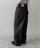 121 One Tuck Cotton Wide Pants