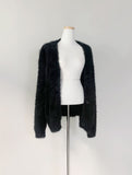 Katsumi Loose-Fit Fur Cardigan