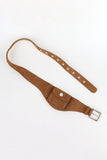 Camel Suede Pocket Belt