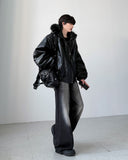 Keysia Fur Leather Jumper