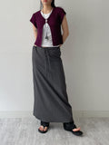 Bintz Two-Button Short Sleeve Knit Vest