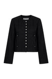 TWEED SNAP CROP JACKET