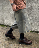 Vintage Double Knee Bermuda Banding Denim