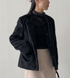 Josephine Round Loose-Fit Fur Jacket