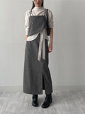 [FW/Setup Available] Bocashi Button Long Skirt