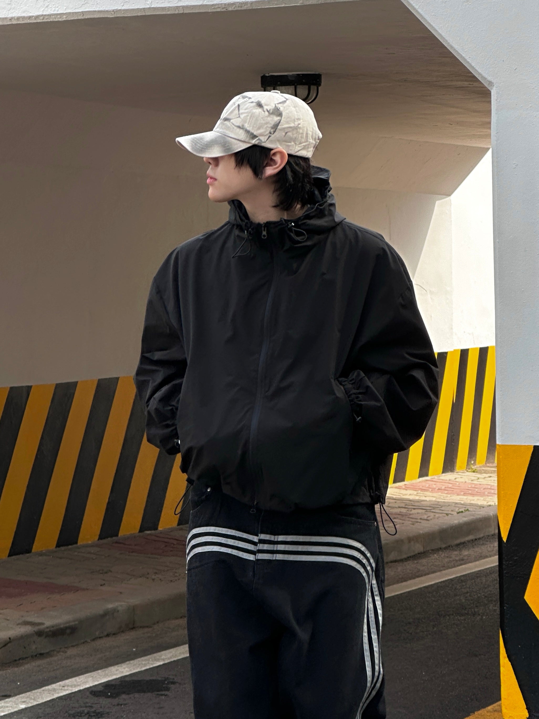 【DISCERNMENT】Techwear Crop Windbreaker DISCERNMENT (ディーサーメント) - テックウェアクロップ