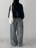 Dyed Floral Stopper Wide Pants
