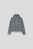 Stone Striped Zip Hoodie