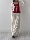 Frill Layered Knit Sleeveless