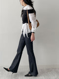Port Off-Shoulder T-Shirt
